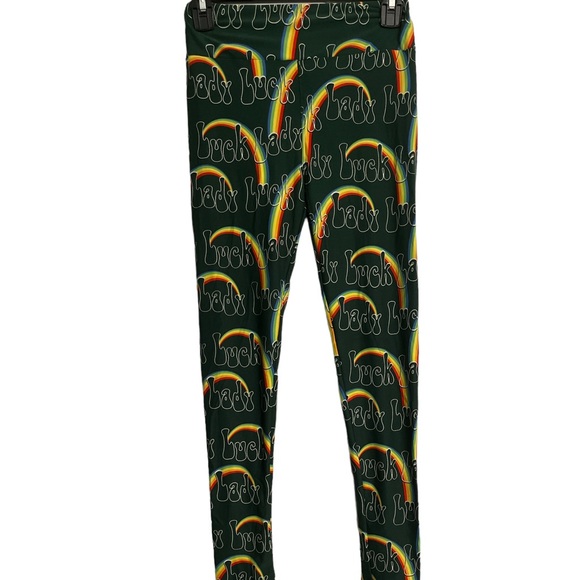 LuLaRoe Rainbow Lady Luck Leggings OS - Picture 2 of 7